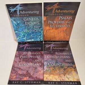 4 Adventuring Through The bible Ray Stedman Study Guides RBC Ministries Book Lot